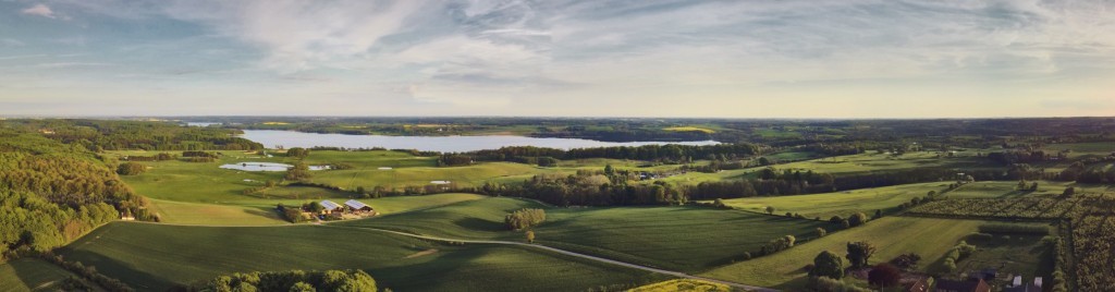 dronographica aerial imaging bakker bakket landskab tystrup sø på landet dronebilleder droneoptagelse natur